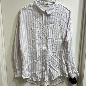 Women’s Lilac and White Striped Shirt